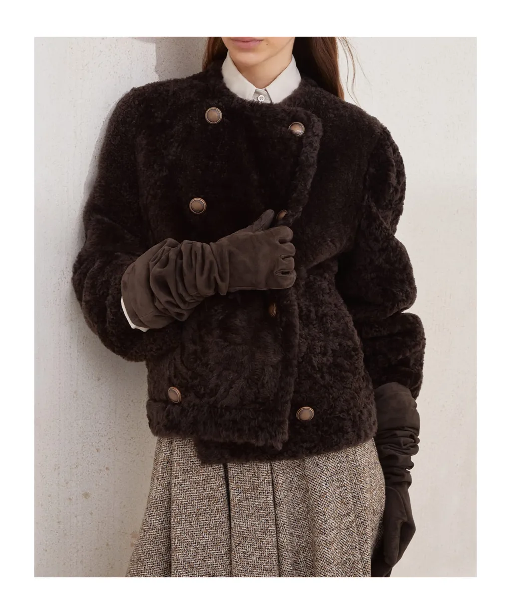 Double-Breasted Long Sleeved Jacket