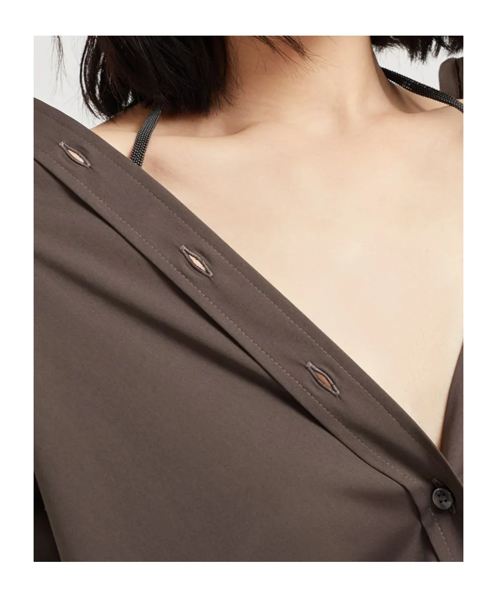 Long-Sleeved Buttoned Shirt