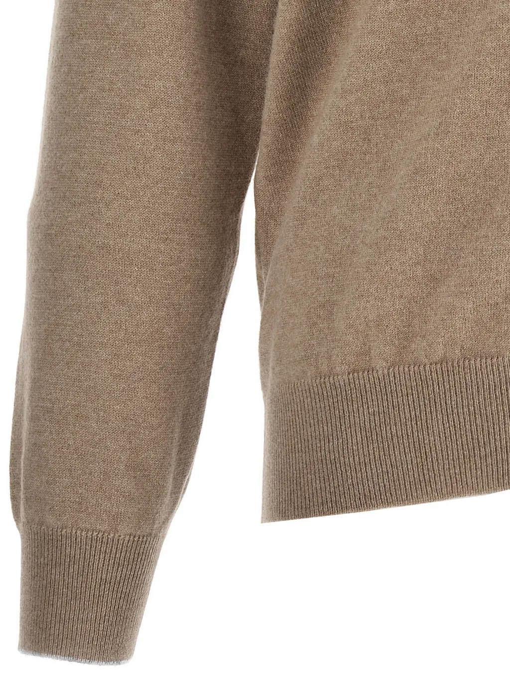 Zip-Up High Neck Cardigan