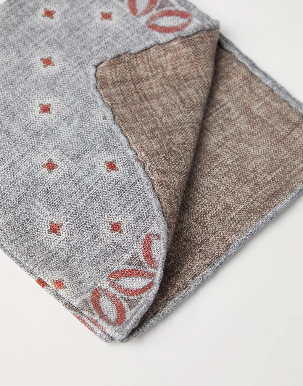 Silk Pocket Square With Star Design