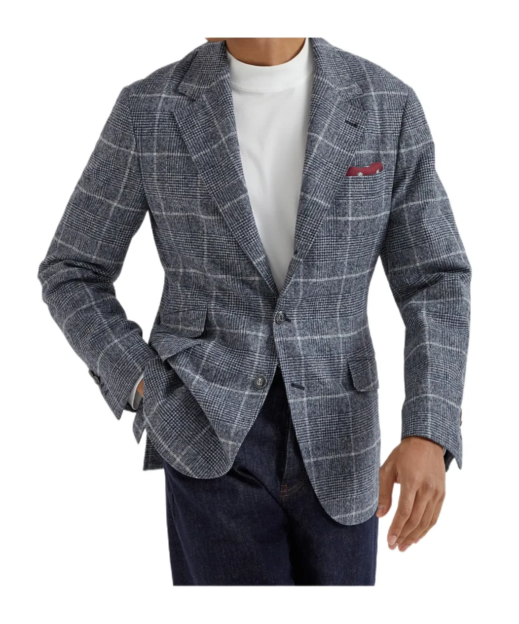 Overcheck Prince Of Wales Deconstructed Cavallo Blazer
