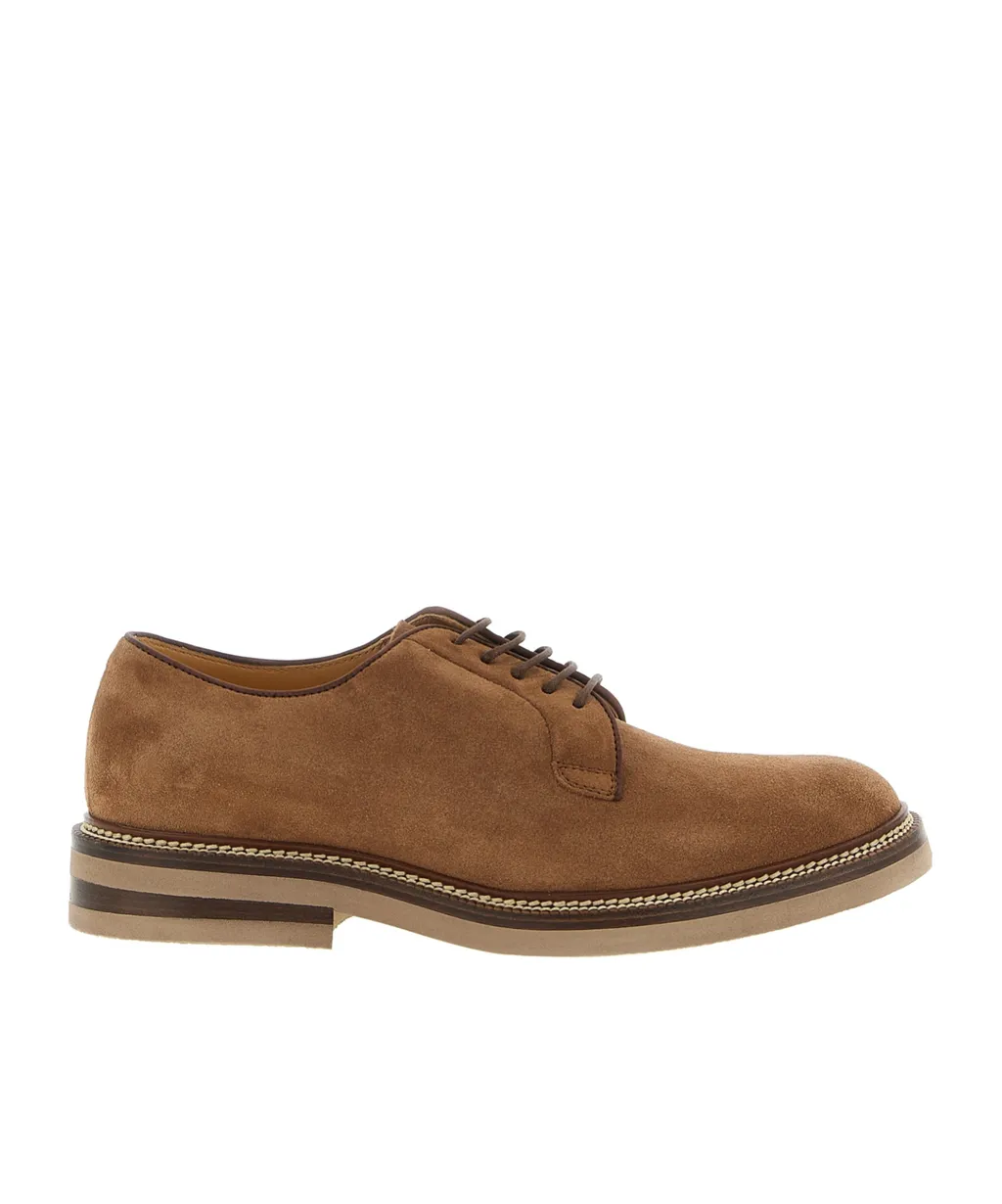Round-Toe Derby Shoes