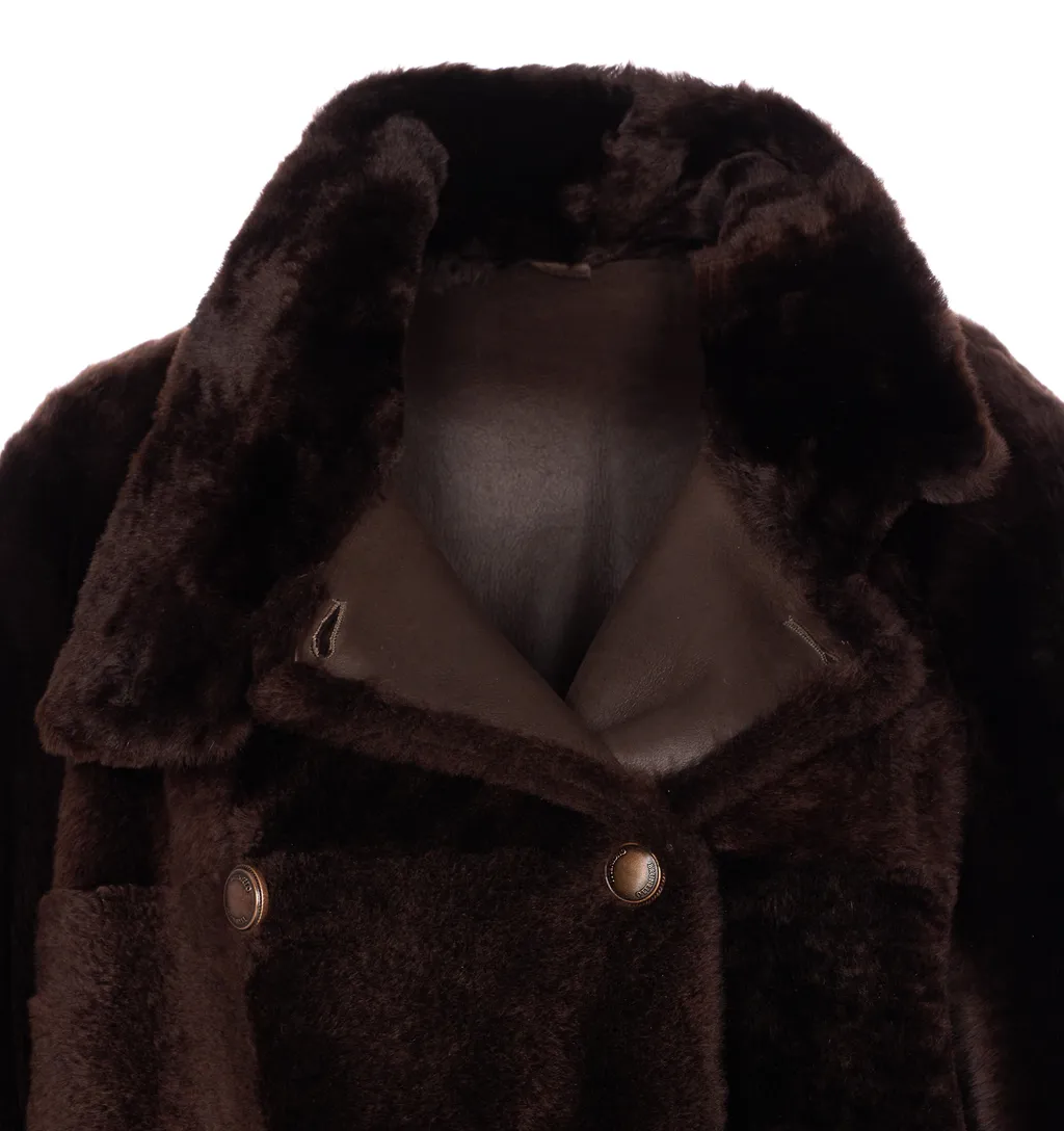 Double-Breasted High Neck Jacket