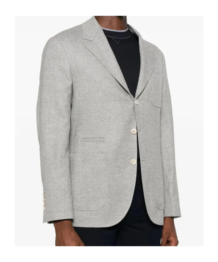 Fine-Ribbed Blazer