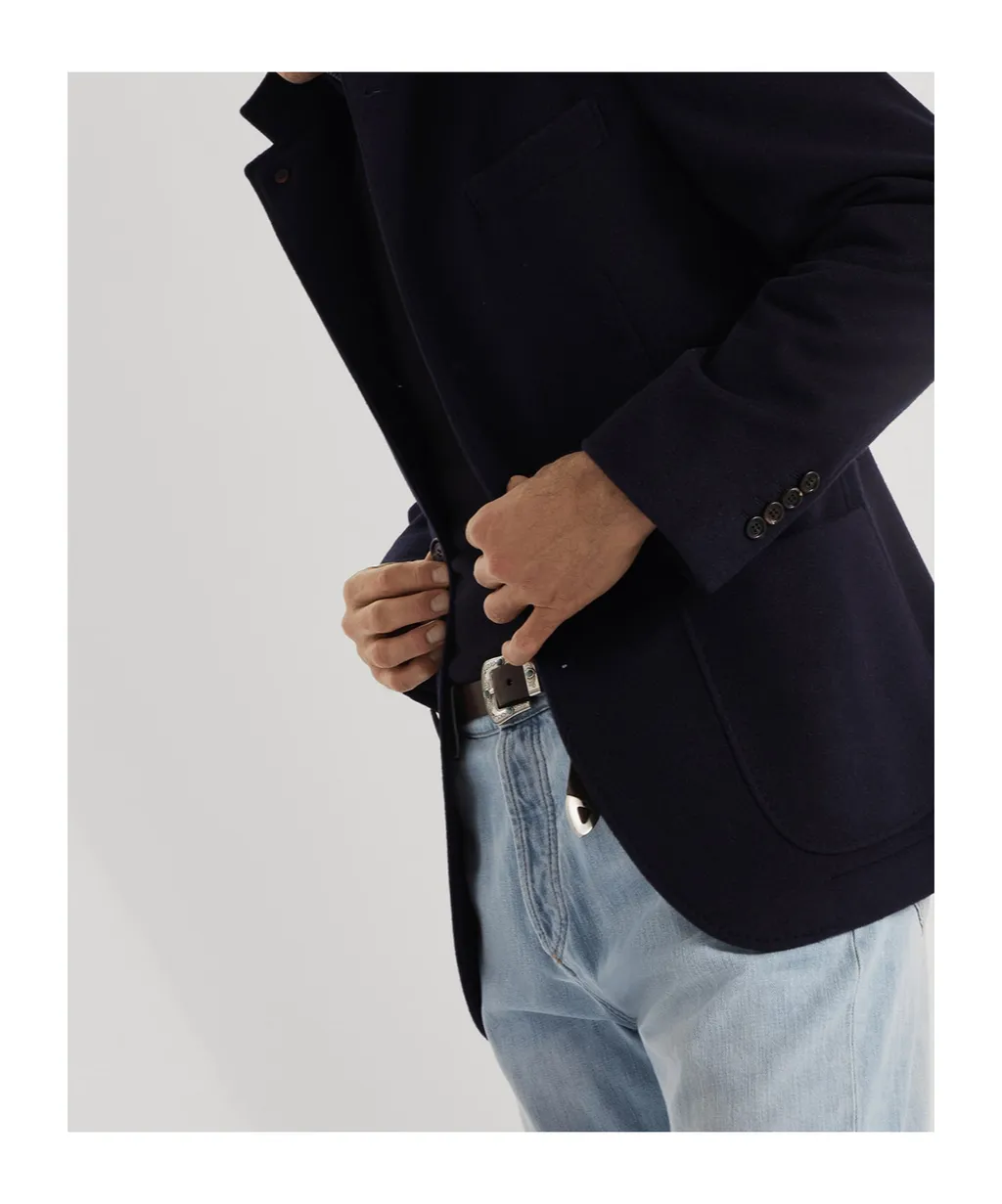 Water-Resistant Lightweight Cashmere Outerwear Blazer