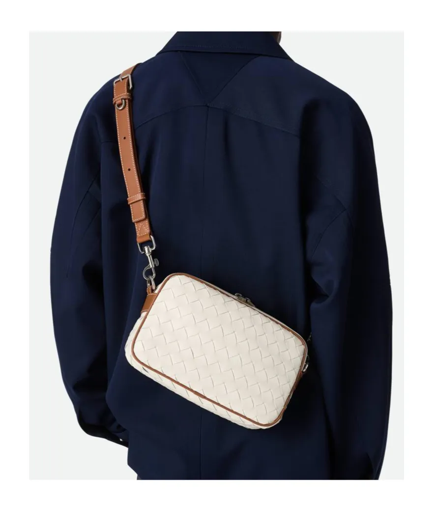 Small Intrecciato Camera Bag