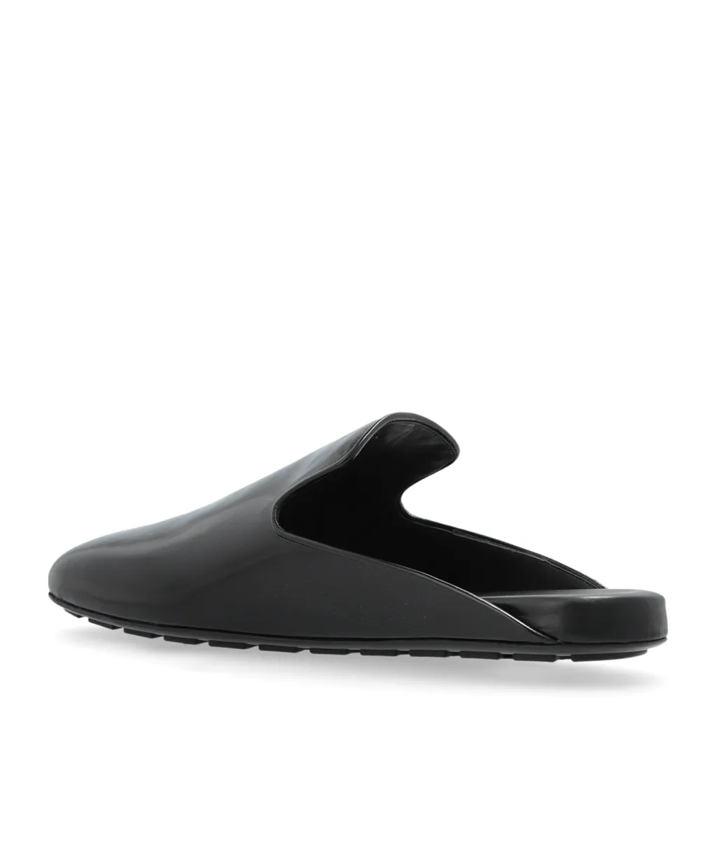 Panelled Slip-On Mules