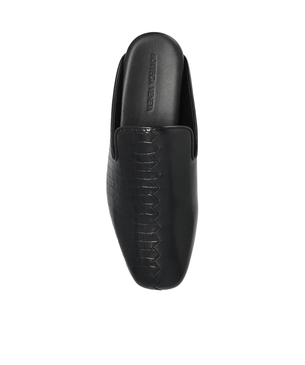 Panelled Slip-On Mules