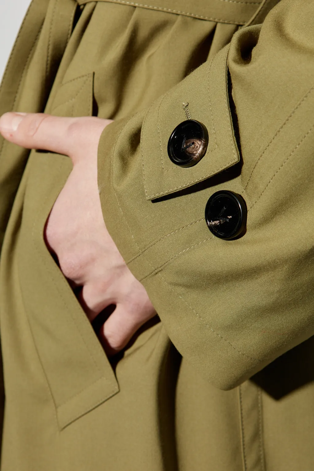 Belted Waist Trench Coat