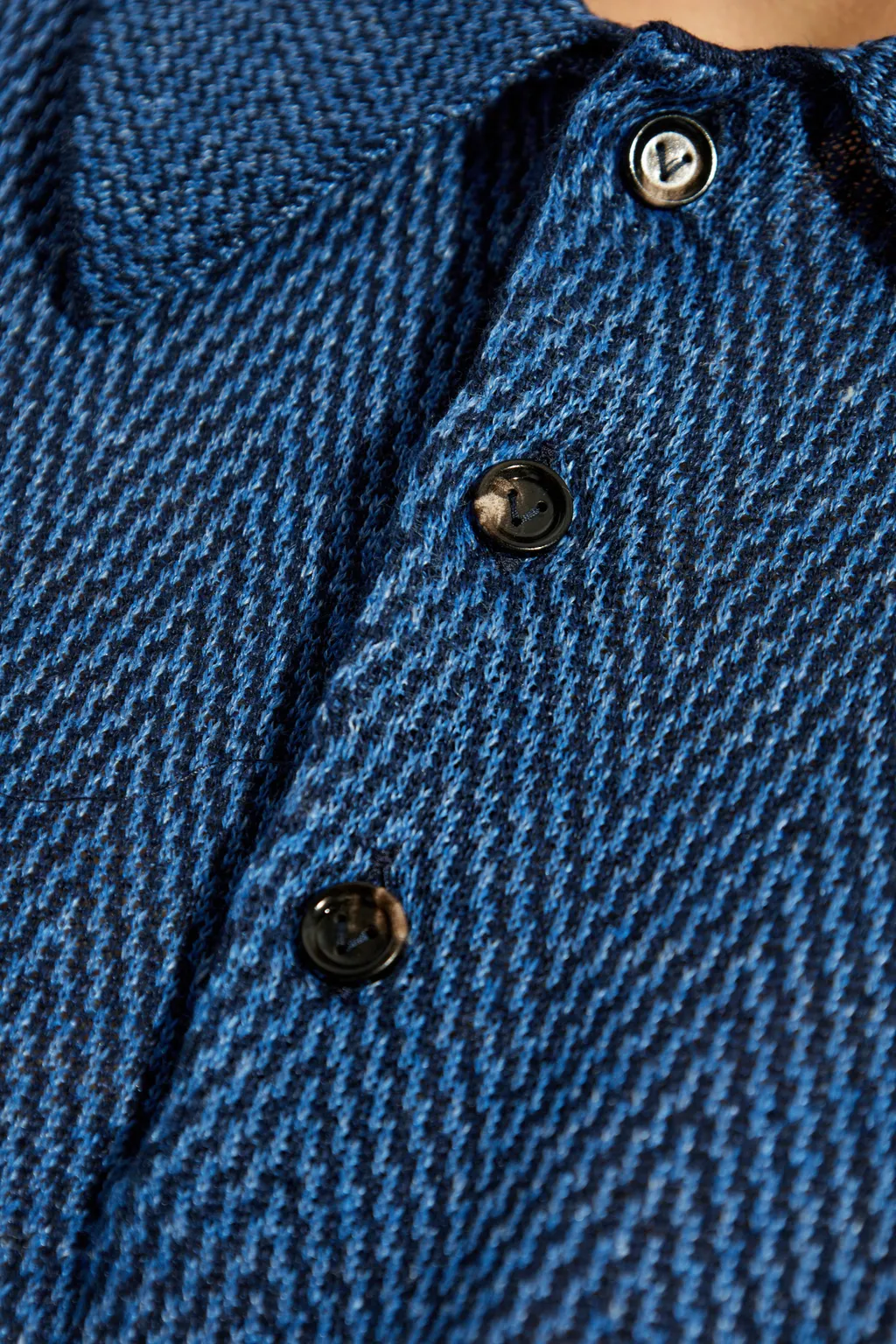 Patterned Short-Sleeved Polo Shirt