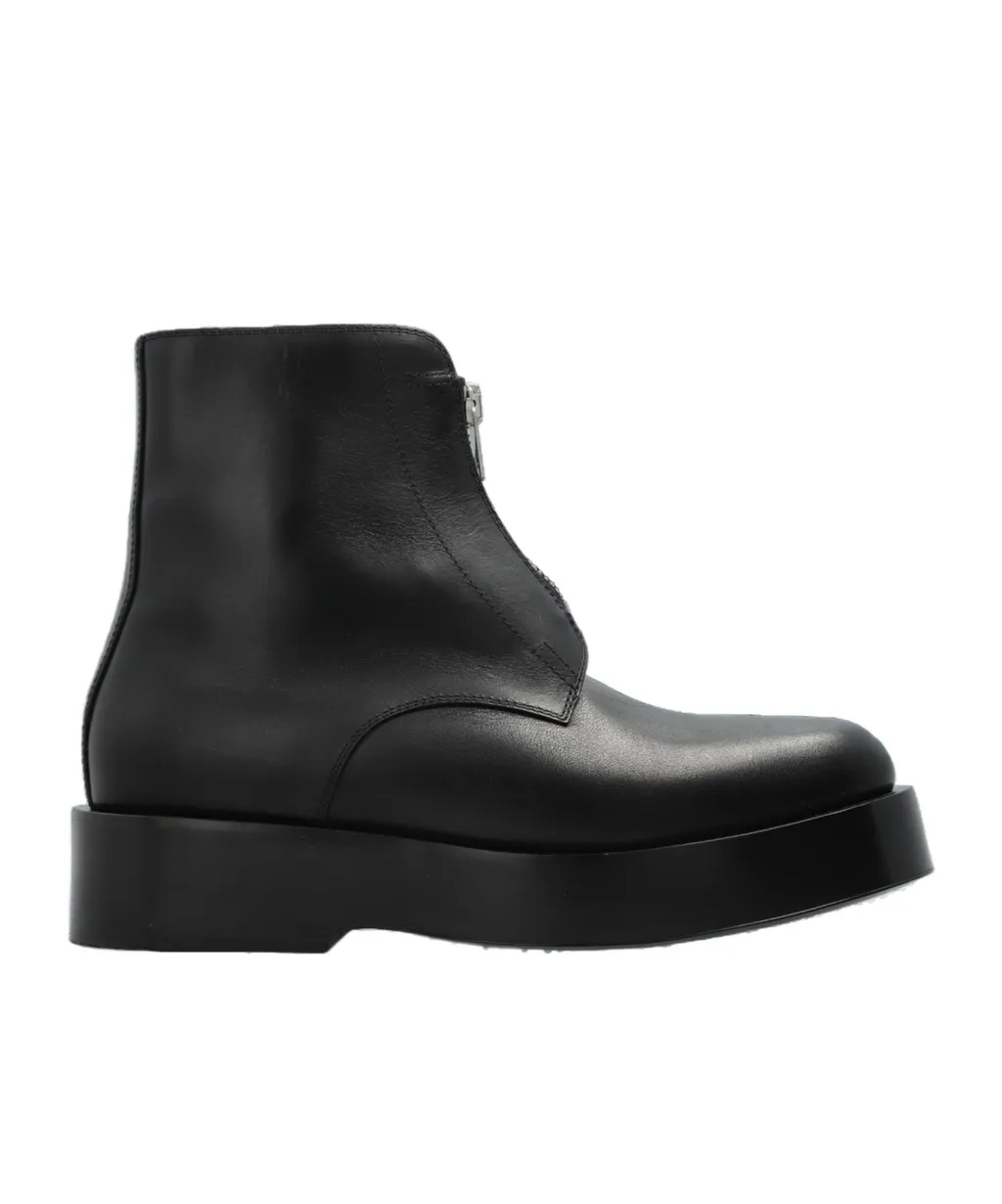 Torino Zipped Chunky Ankle Boots