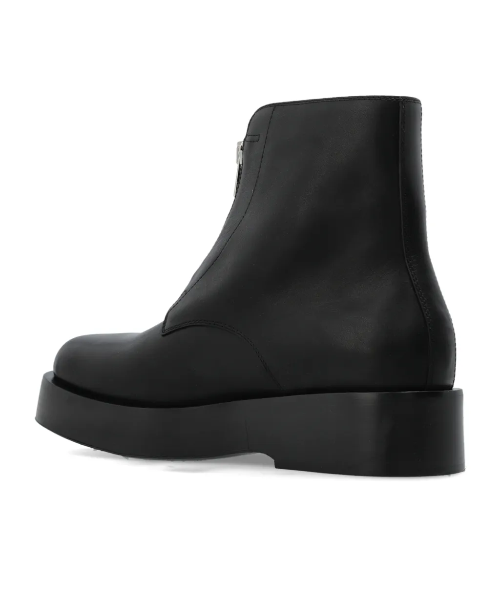 Torino Zipped Chunky Ankle Boots