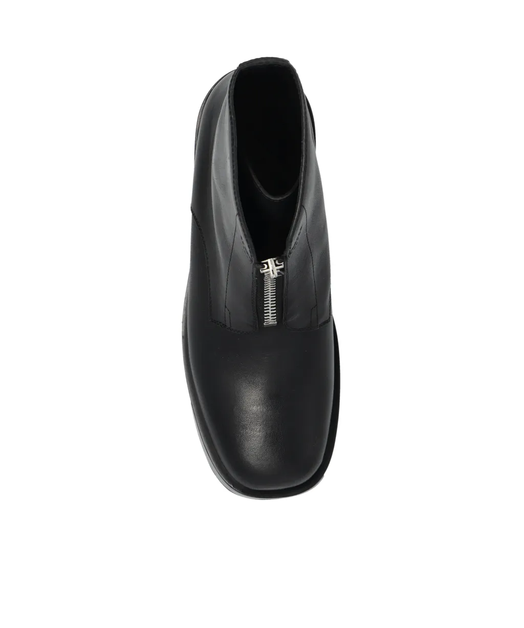 Torino Zipped Chunky Ankle Boots