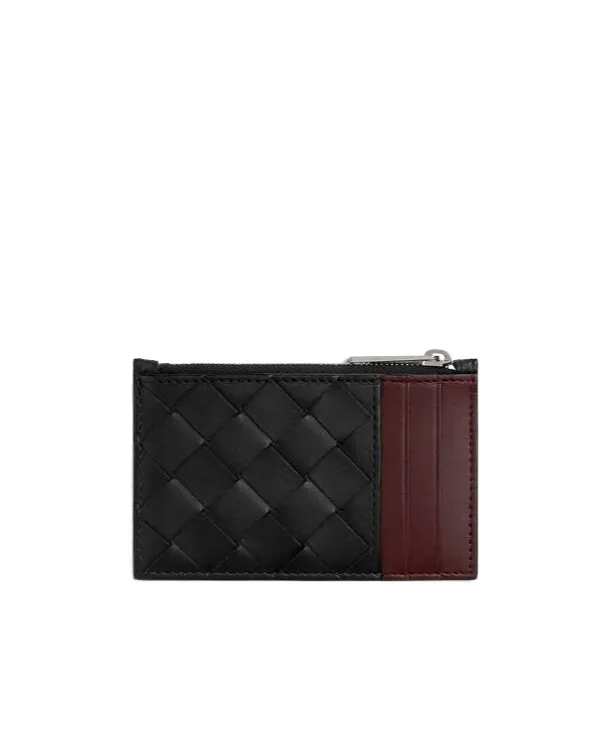 Intrecciato Zipped Card Case