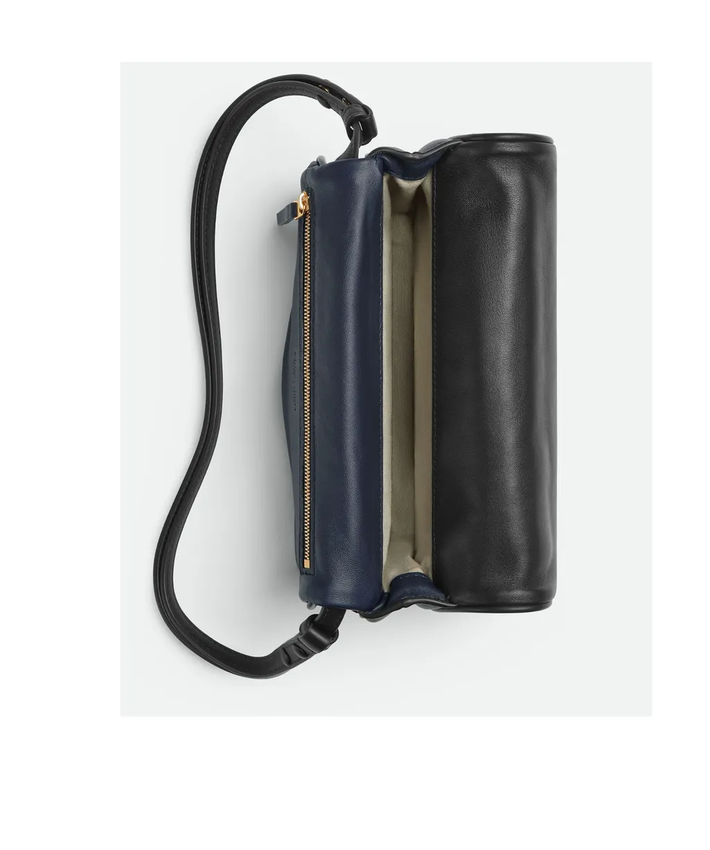 Intrecciato Foldover Top Shoulder Bag
