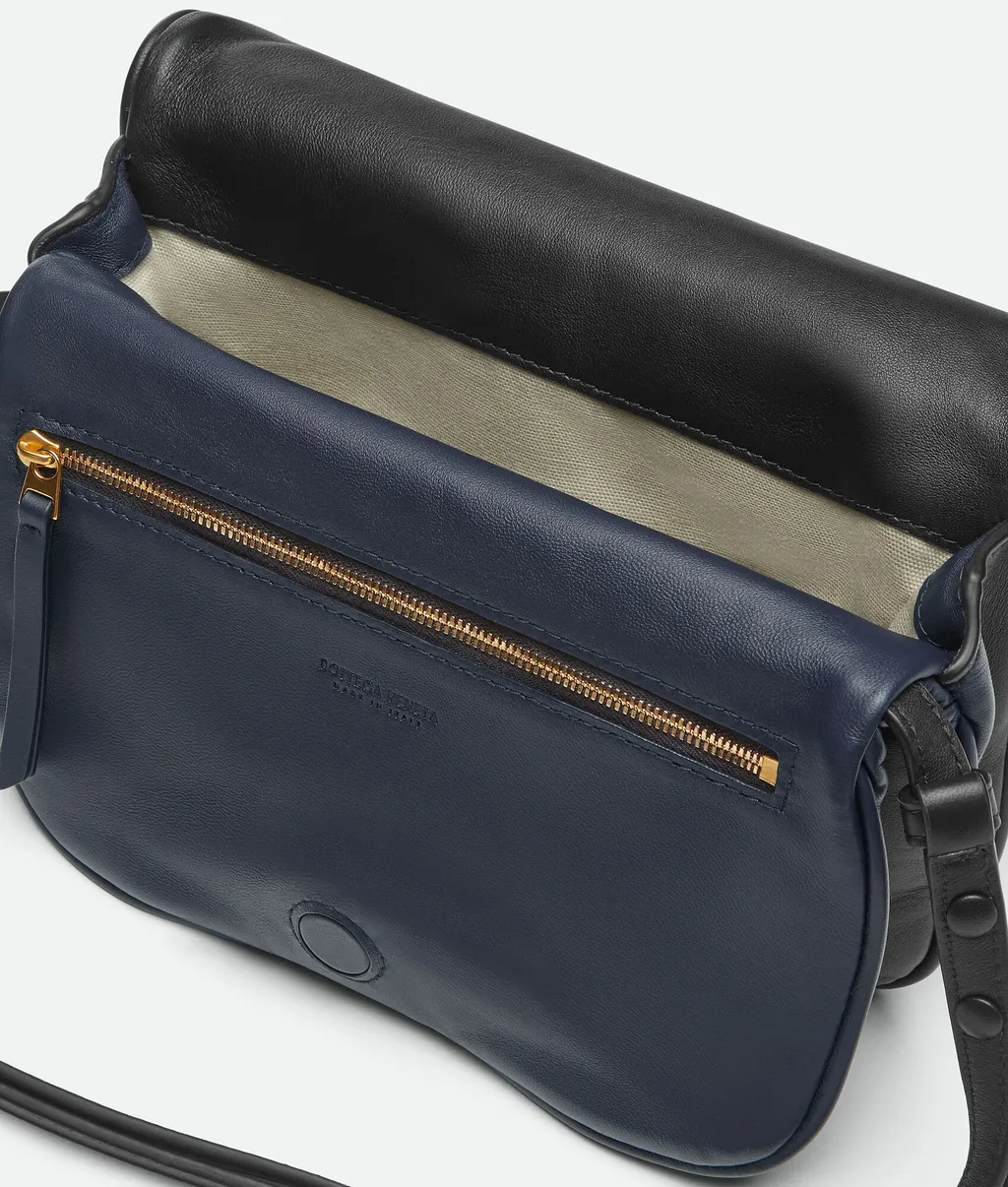 Intrecciato Foldover Top Shoulder Bag