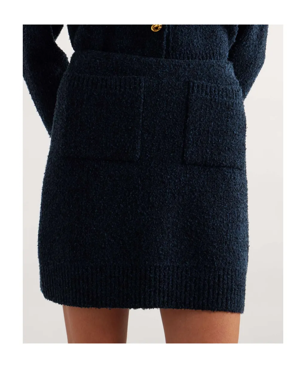 Ribbed Edge Mini Skirt