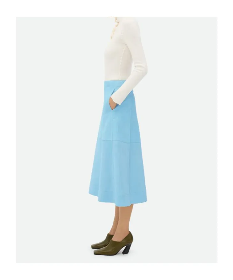 Leather Midi Skirt