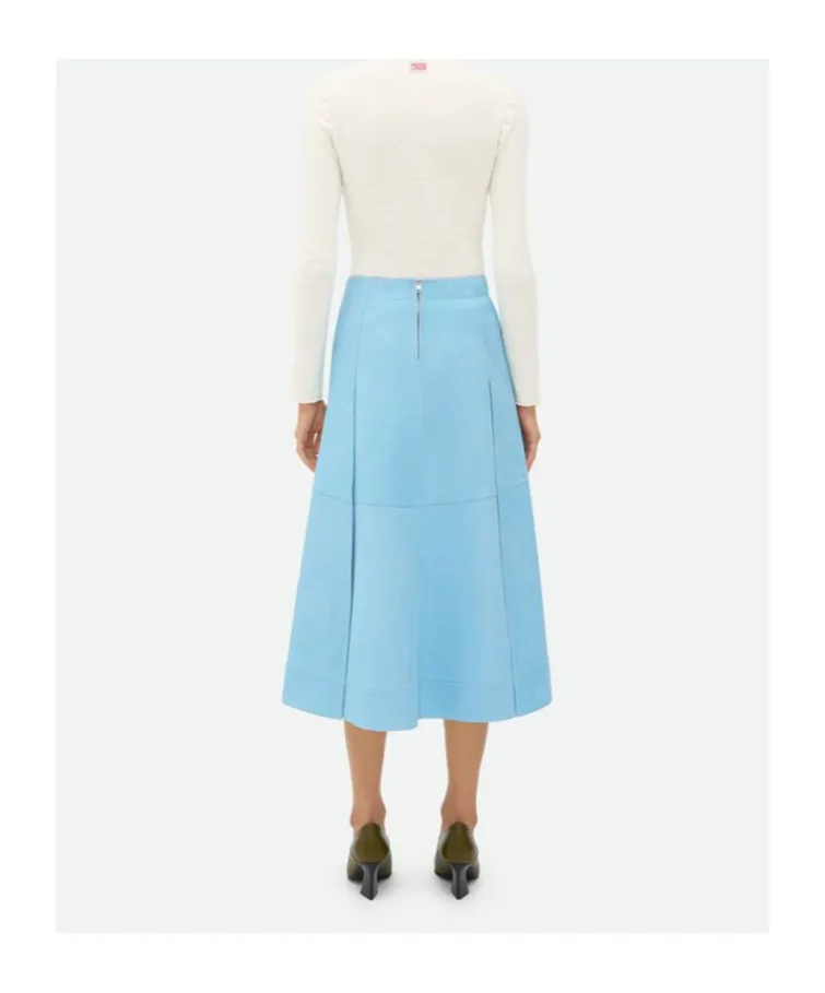 Leather Midi Skirt