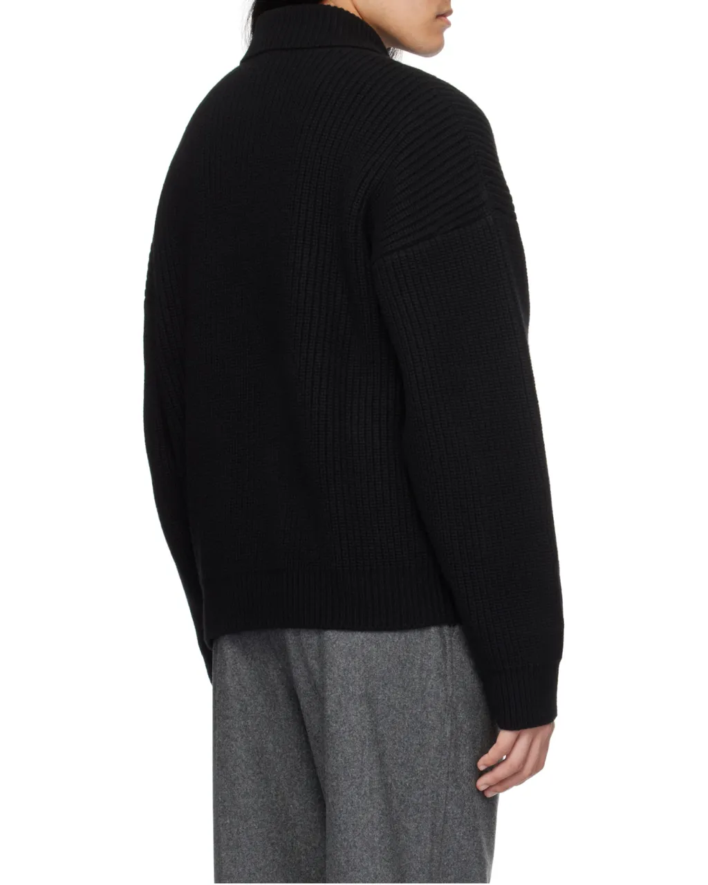 Mock-Neck Knit Sweater