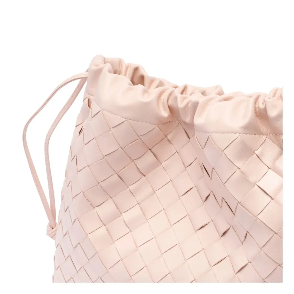 Intrecciato Drawstring Tote Bag