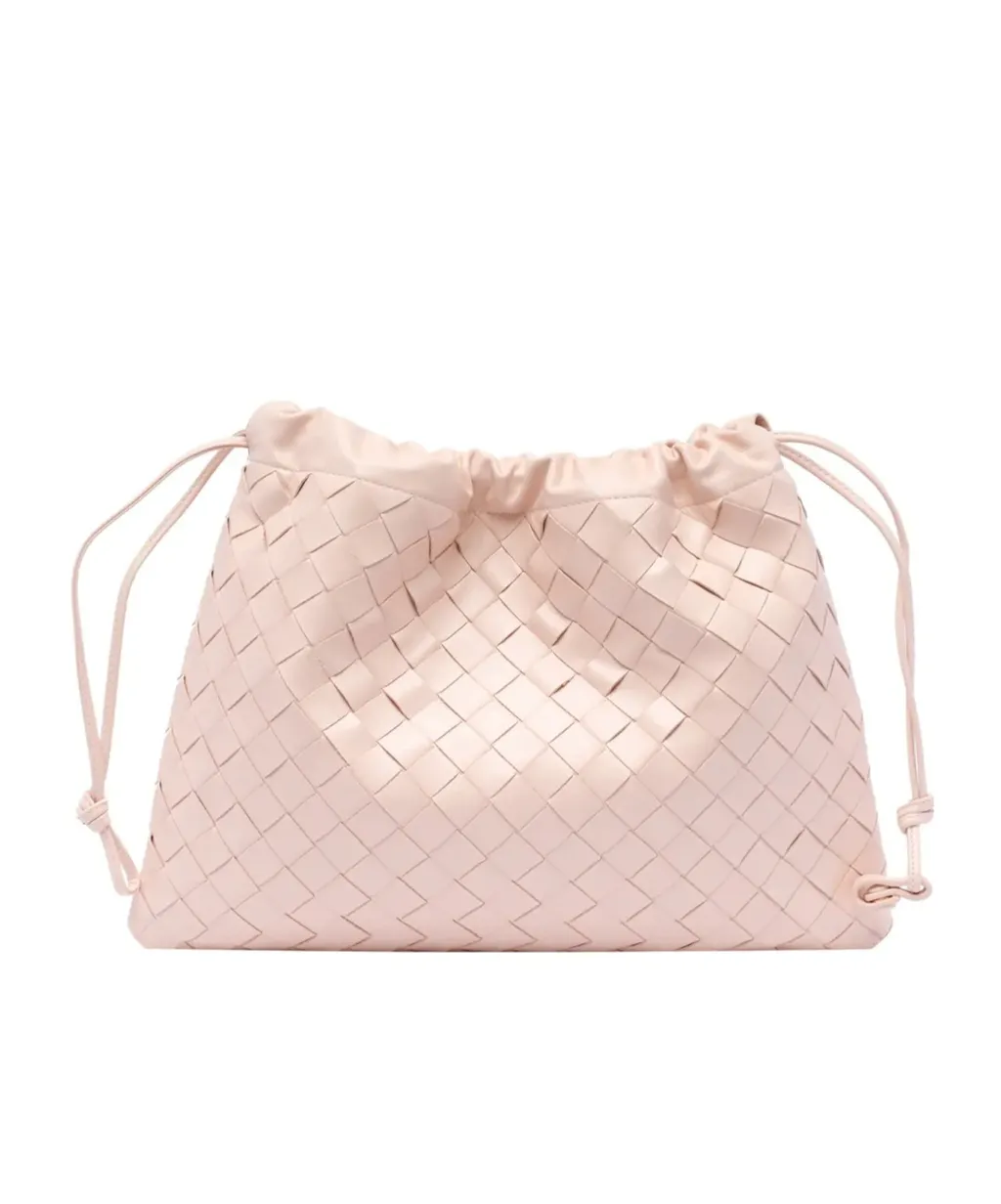 Intrecciato Drawstring Tote Bag