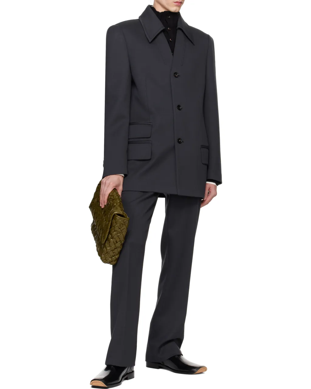 Long-Sleeved Suit Coat