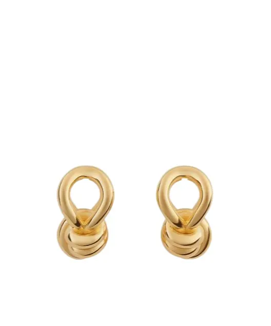 Knot Hoop Earrings