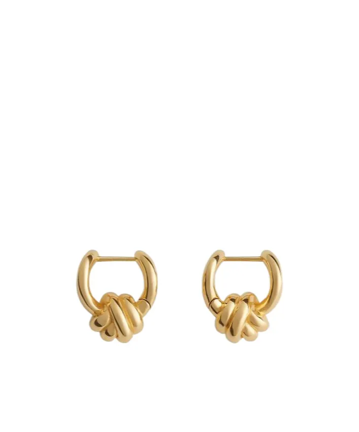 Knot Hoop Earrings