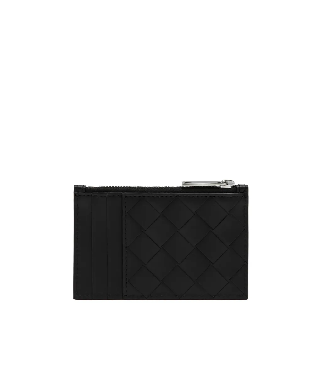 Intrecciato Zipped Card Case
