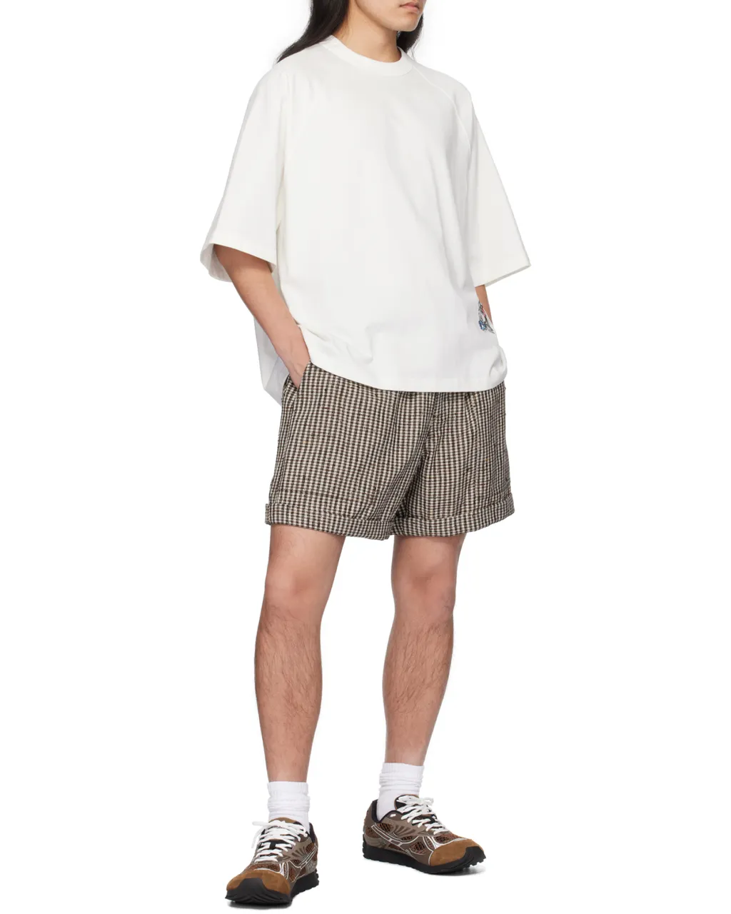 Motif Embroidered Crewneck T-Shirt