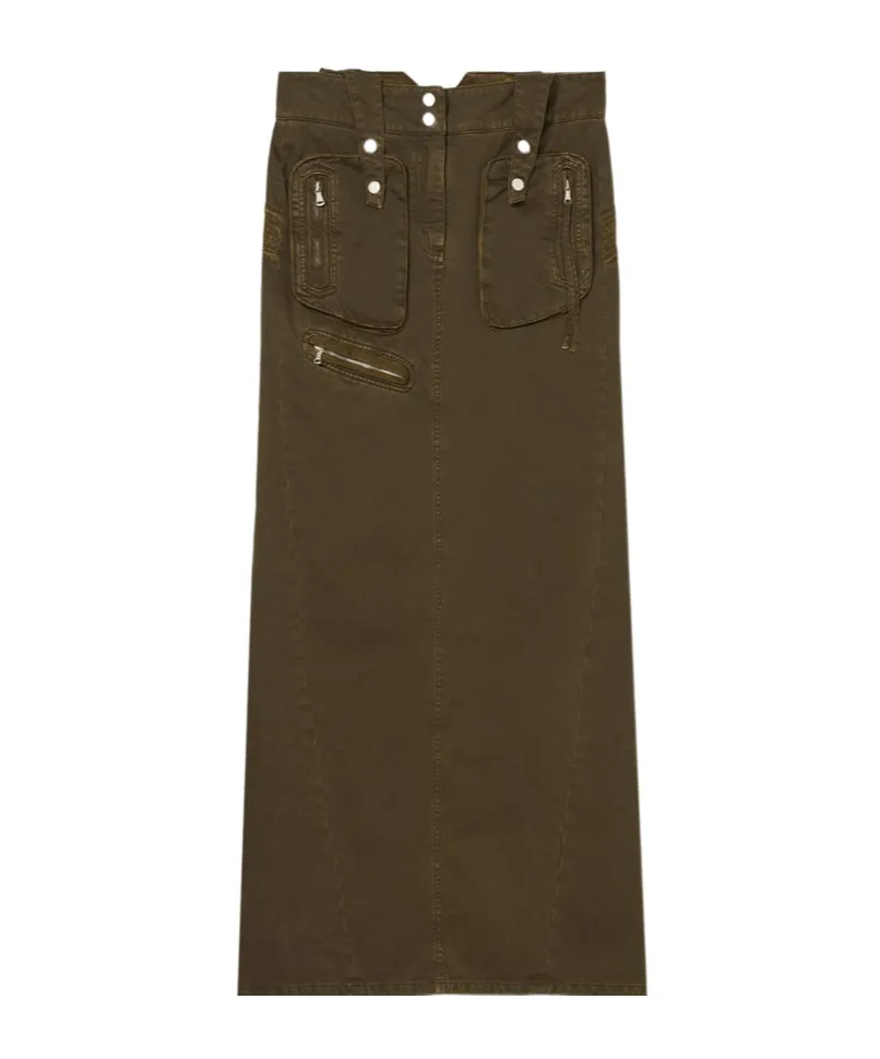 Back Slit Skirt