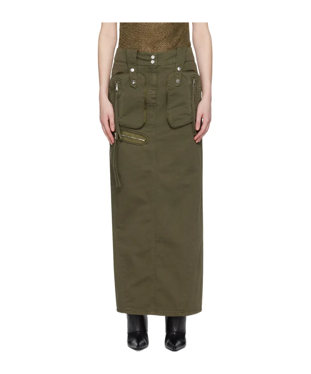 Back Slit Skirt