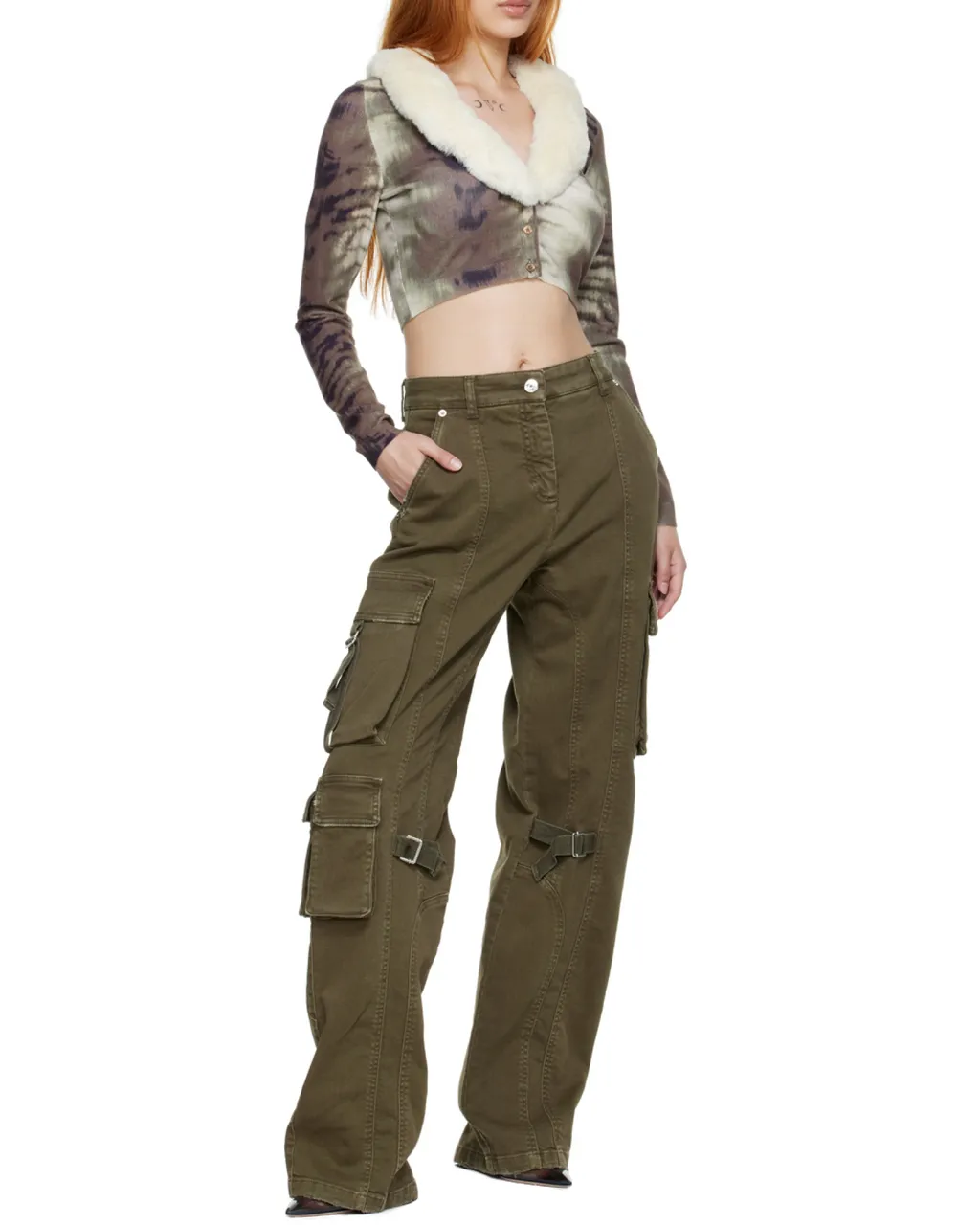 Straight Leg Cargo Trousers