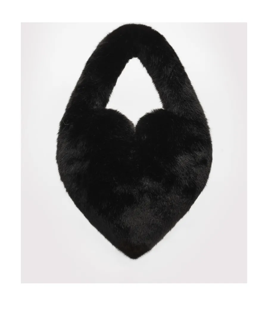 Logo Plaque Heart-Shape Shoulder Bag