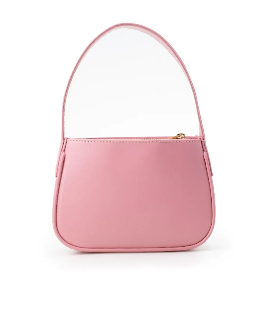 Logo Embellished Top Handle Bag