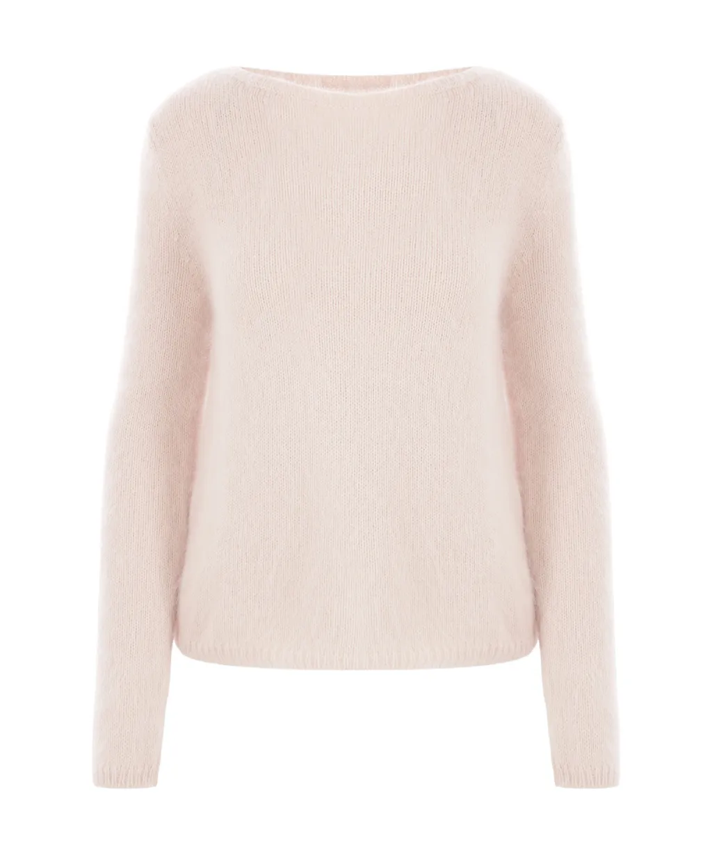 Heart-Detail Knitted Jumper
