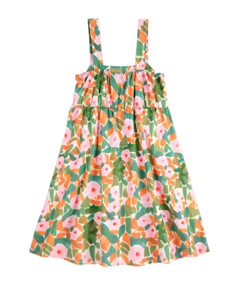 Flower Suspender Dress