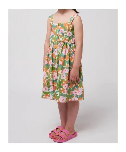 Flower Suspender Dress