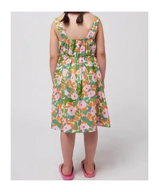 Flower Suspender Dress