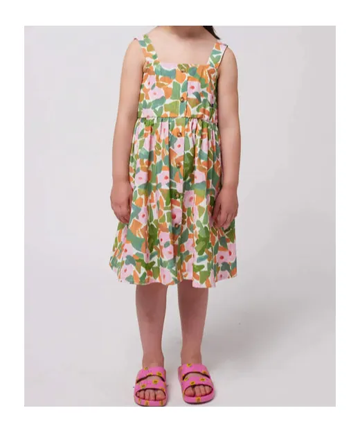Flower Suspender Dress