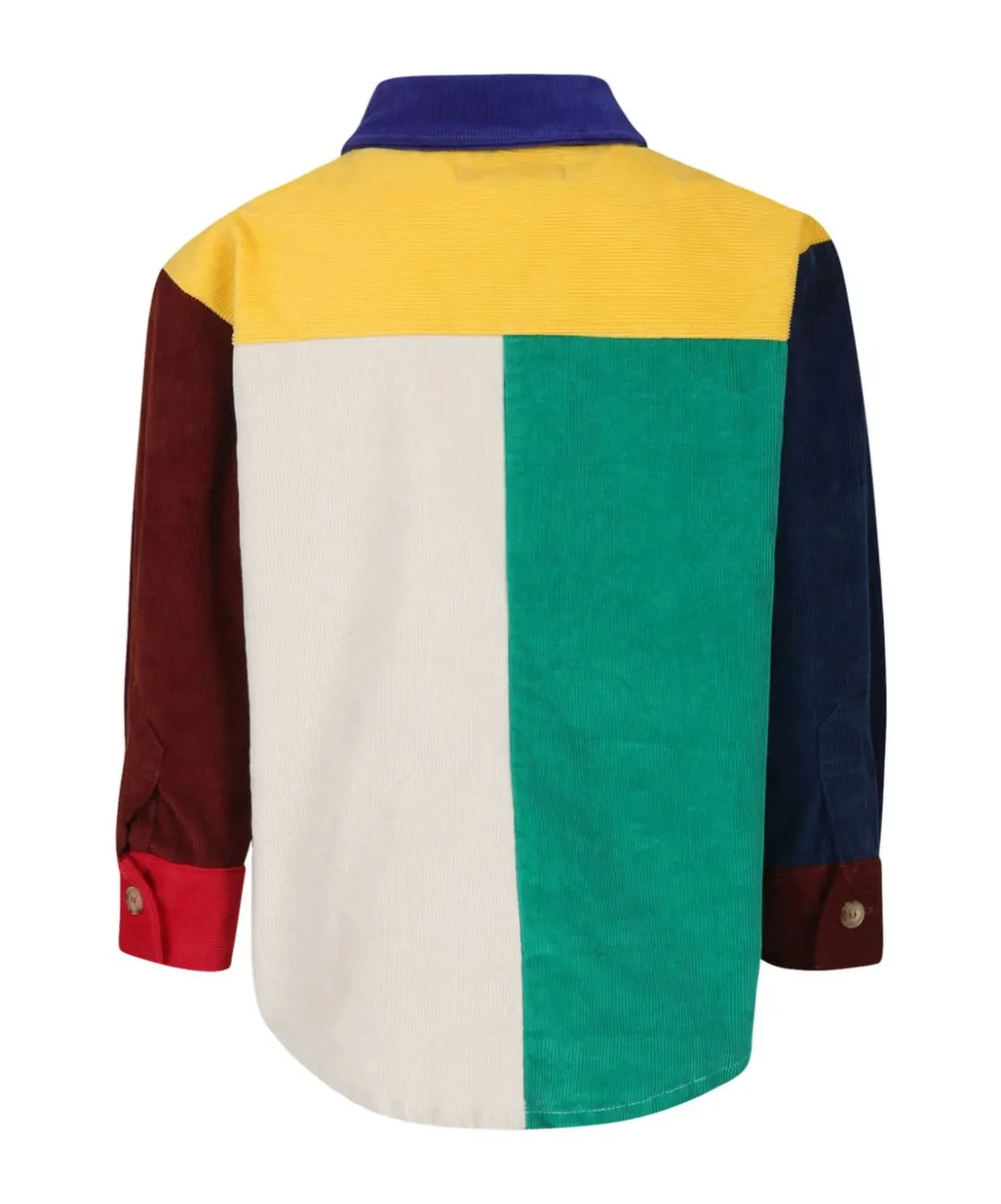 Colorblock Corduroy Shirt