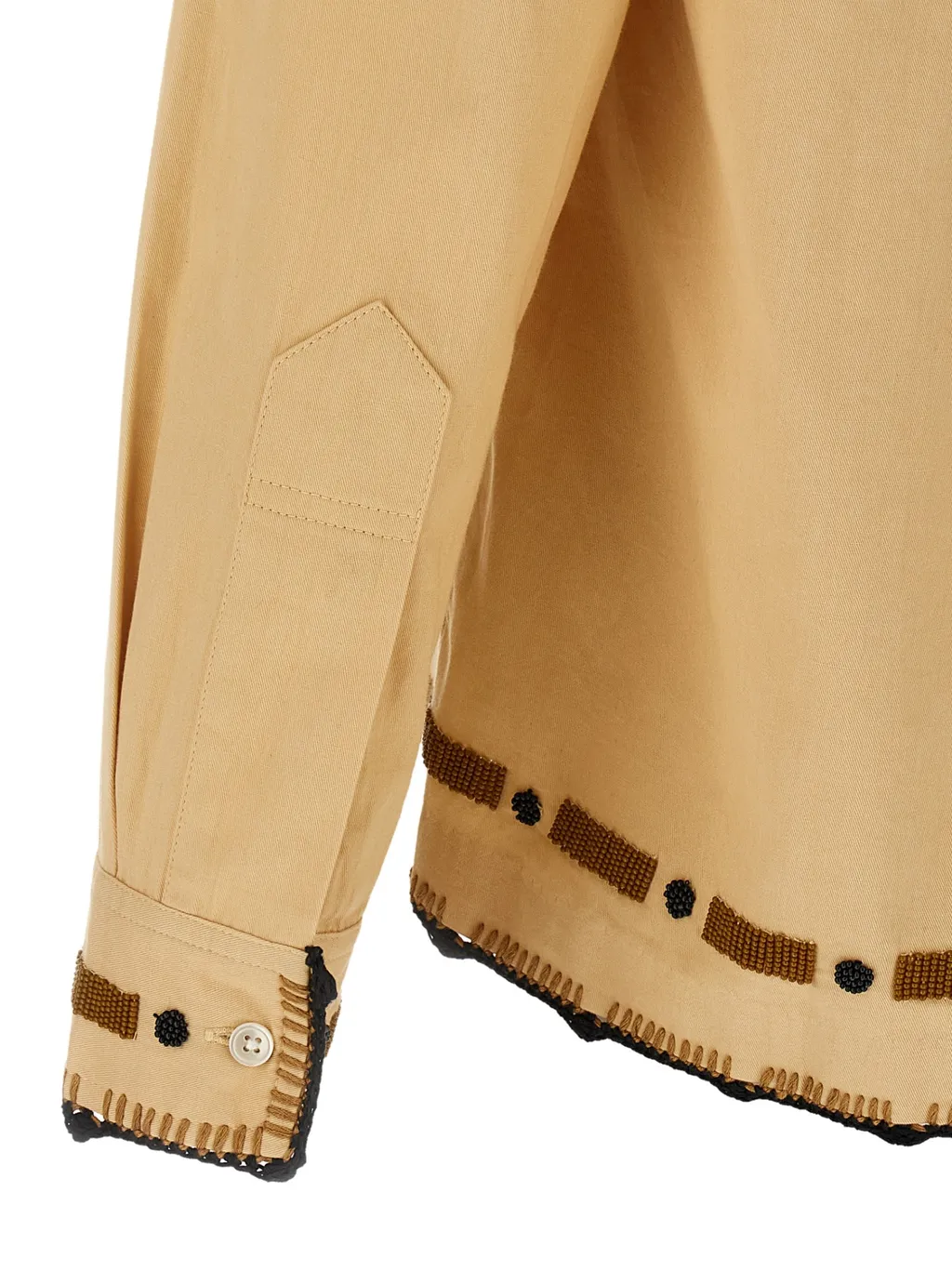 Beaded Ryegrass Embroidered Shirt