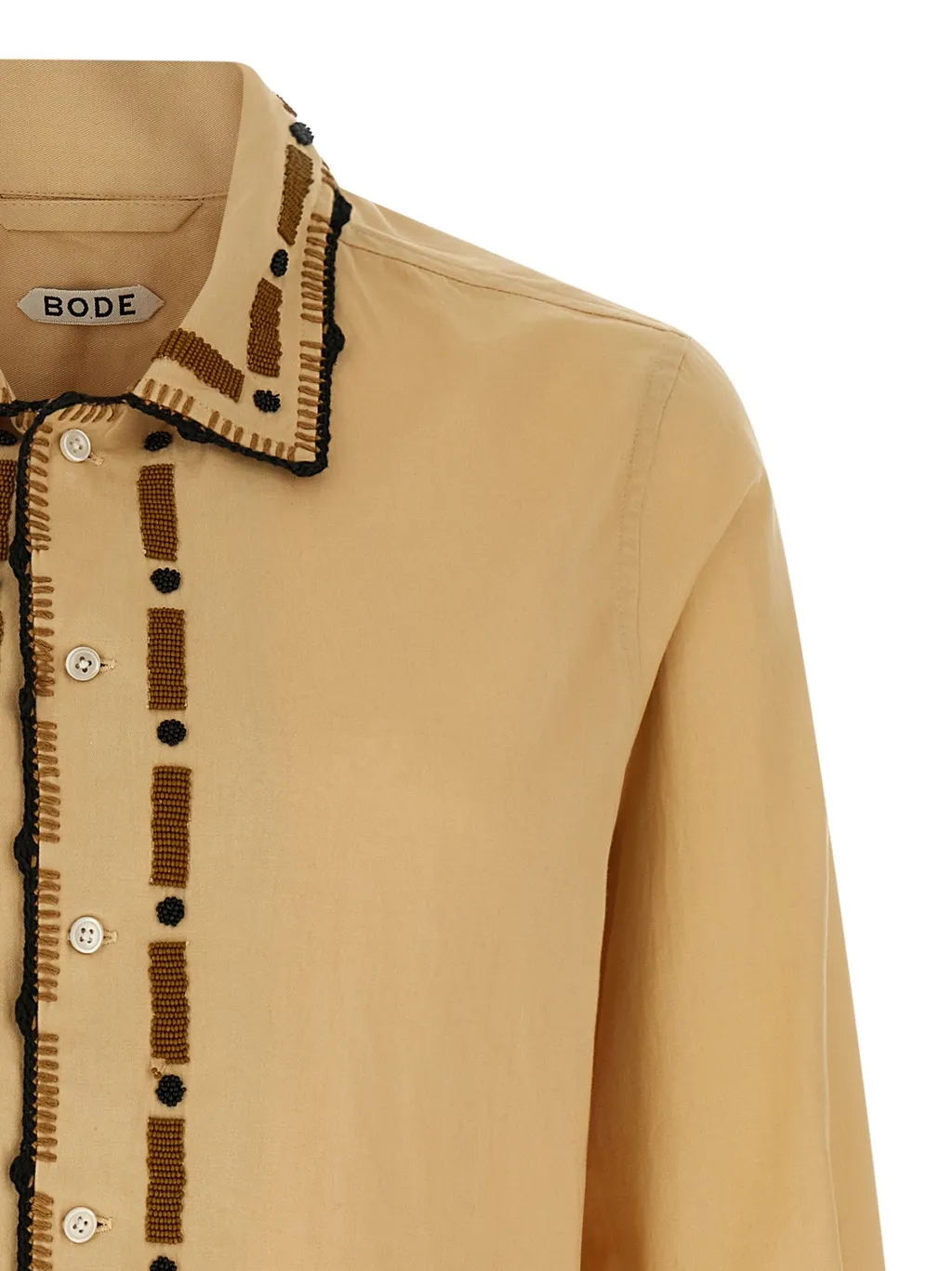Beaded Ryegrass Embroidered Shirt