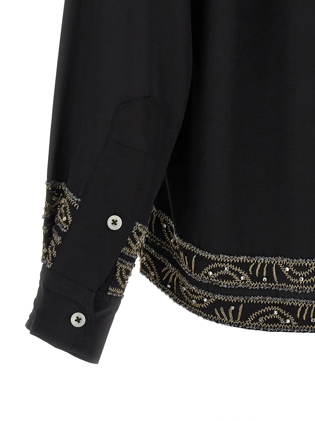 Beaded Epoque Embroidered Shirt