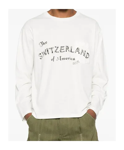 Graphic-Print Long-Sleeve T-Shirt