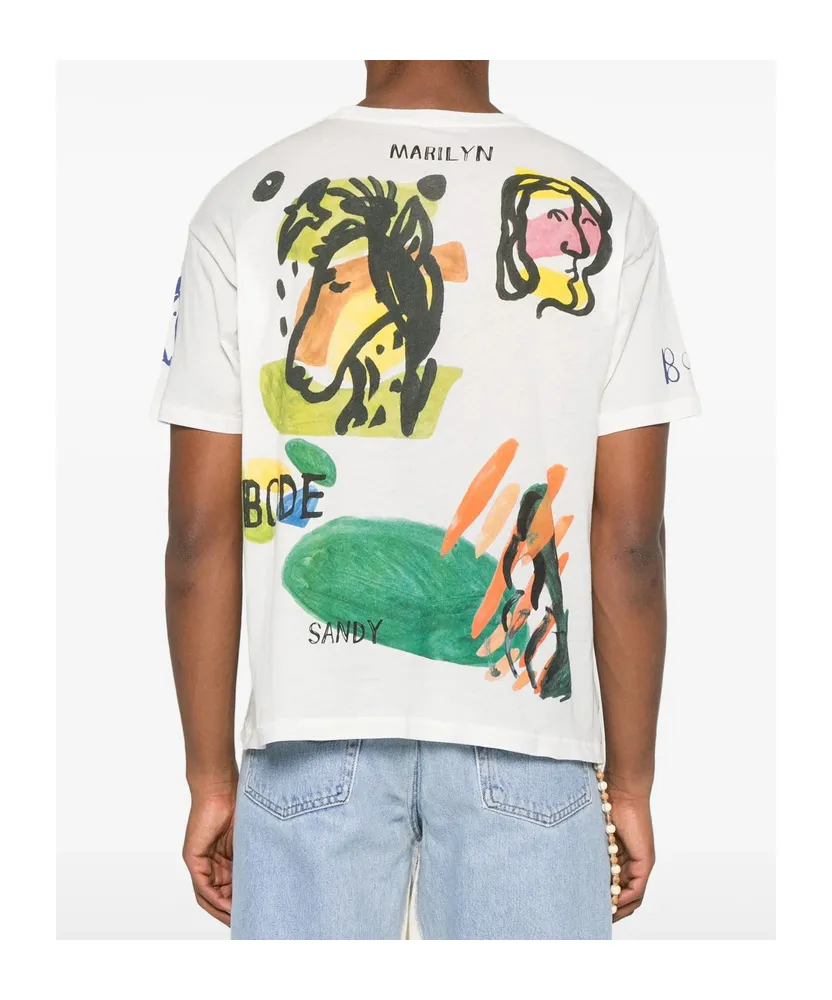 Horse-Print Collage T-Shirt