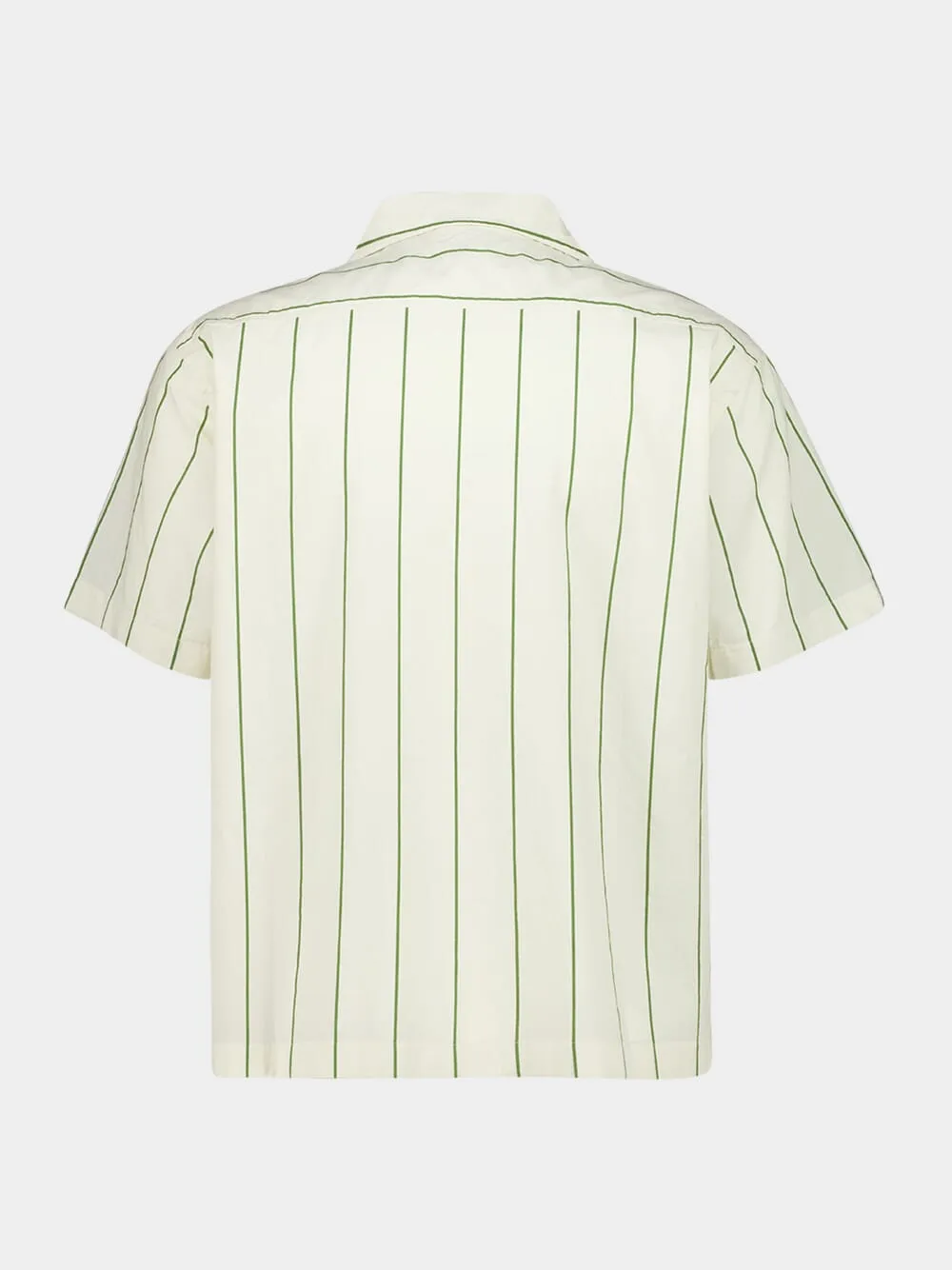 Celery Striped Short-Sleeve Shirt