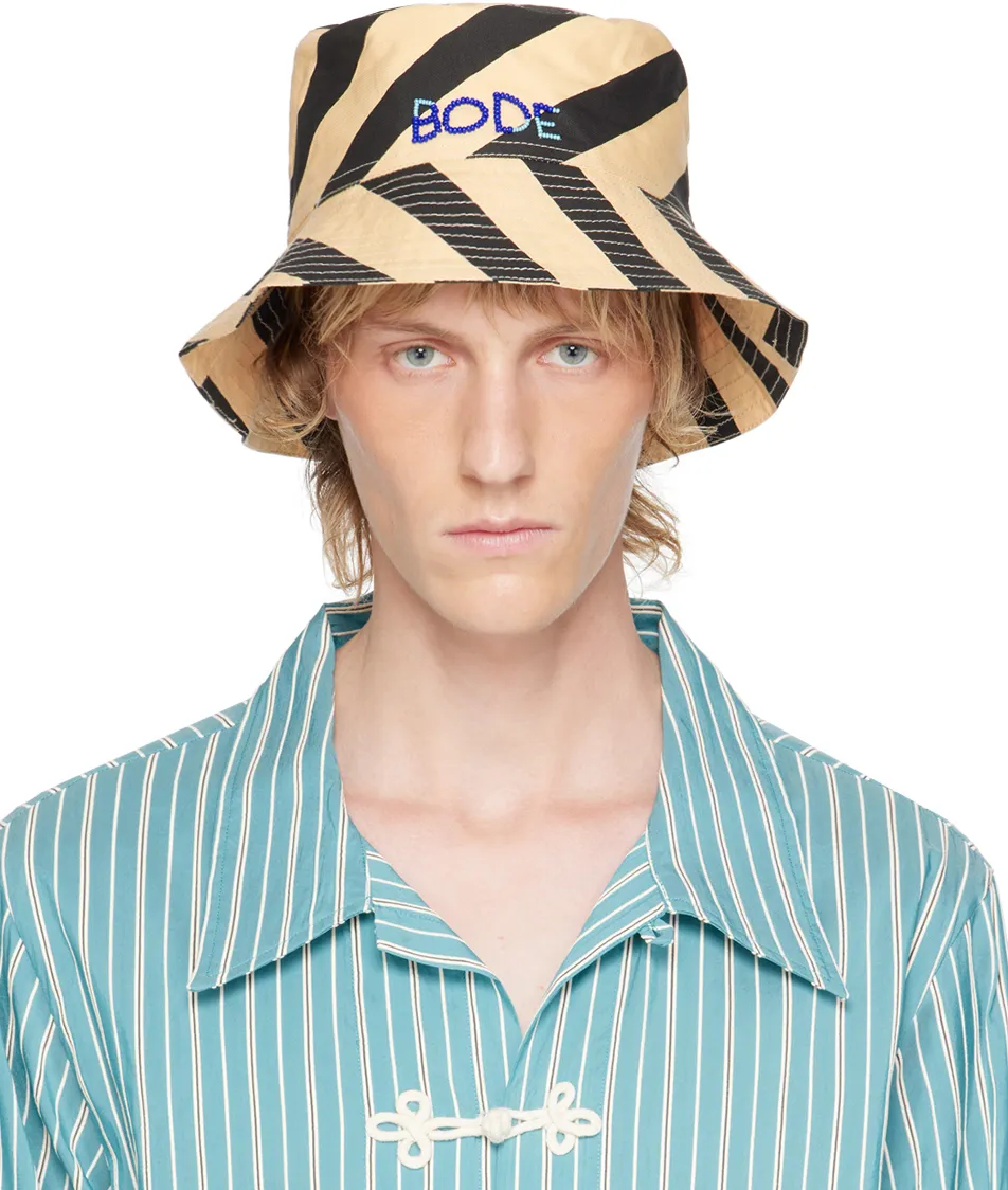 Domino Stripe Bucket Hat