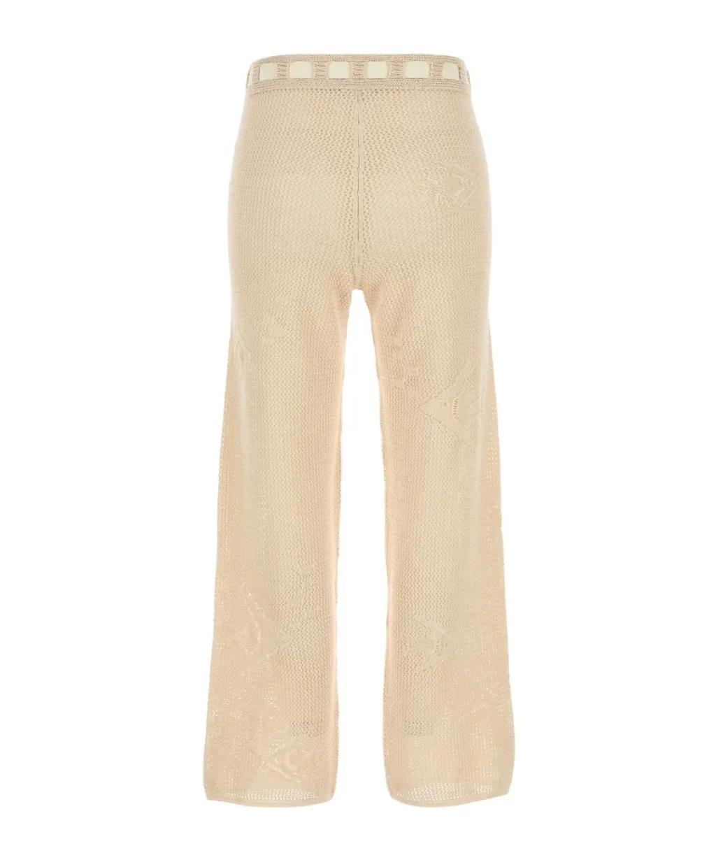 Crochet Wide-Leg Pants